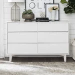 Lemari Laci Kayu Chelsea Minimalis Warna Putih
