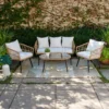 Set Kursi Meja Depan Rumah Bahan Rotan