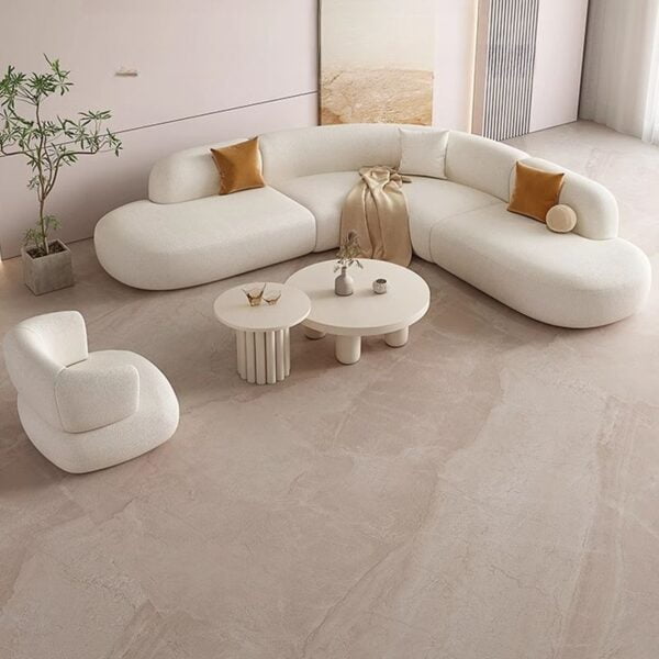 Sofa Sudut Lengkung Minimalis Modern Terbaru