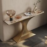 Console Table Stainless Marmer Mewah