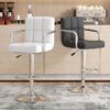 Kursi Bar Putar Stainless Dengan Sandaran