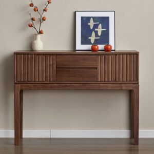 Meja Console Minimalis Kayu Jati Sederhana