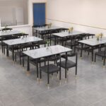 Meja Kursi Cafe Minimalis Black Doff
