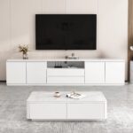 Meja TV Minimalis Modern Sederhana Putih