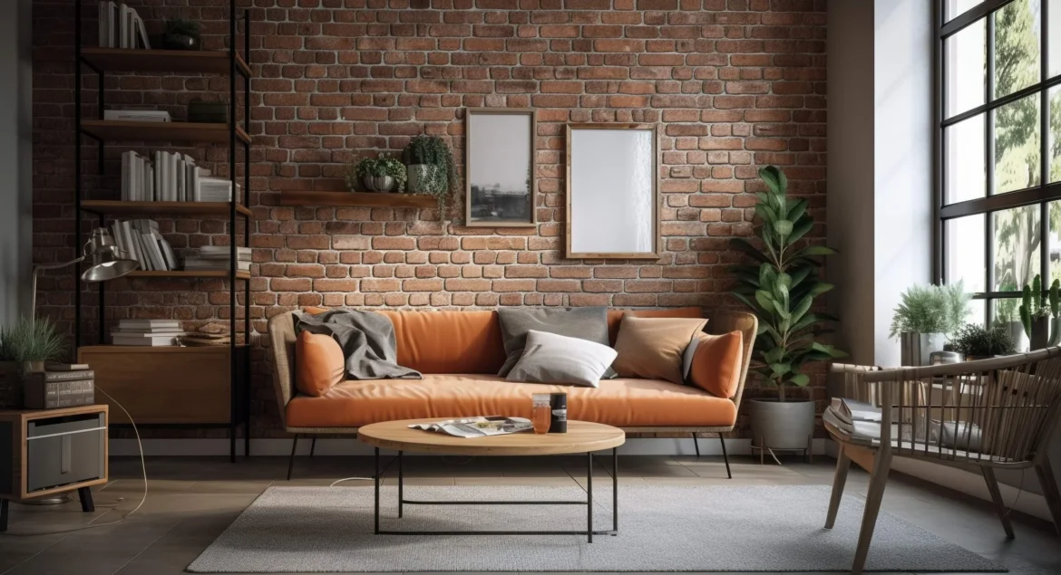 Desain Ruang Tamu dengan Sentuhan Industrial yang Modern