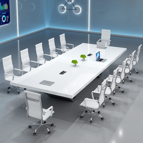Meja Meeting Persegi Panjang Desain Modern
