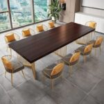 Satu Set Meja Meeting Mewah Dengan 10 Kursi