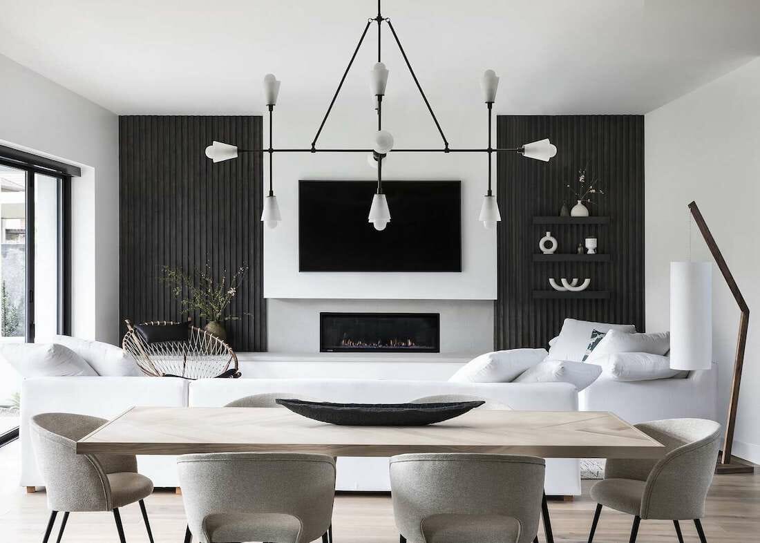 warna Hitam putih dalam desain interior