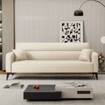 Sofa Minimalis 3 Seater Kulit Sintetis