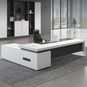Meja Kantor Direktur Minimalis L Shape