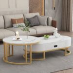 Coffee Table Marmer Minimalis Modern