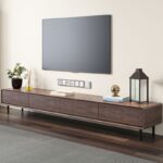 Meja TV Minimalis Kayu Jati 4 Laci Modern