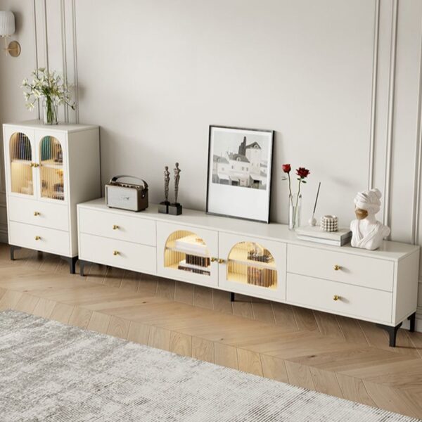 Rak TV Minimalis Modern Warna Putih