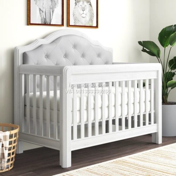 Box Bayi Avah Mewah Warna Putih 120x60