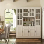 Bufet Pajangan Minimalis Modern Warna Putih