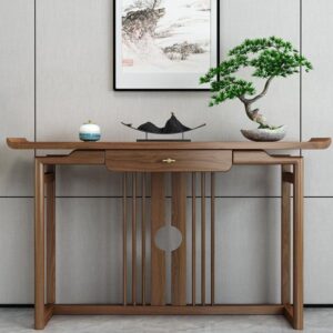 Meja Console Kayu Jati Model Japandi