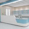 Meja Receptionist Panjang Desain Minimalis Modern