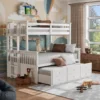 Tempat Tidur Susun Anak Minimalis Modern Putih