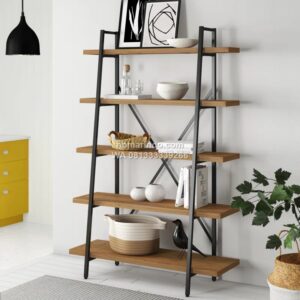 Rak Buku Industrial Wihelmine 5 Susun
