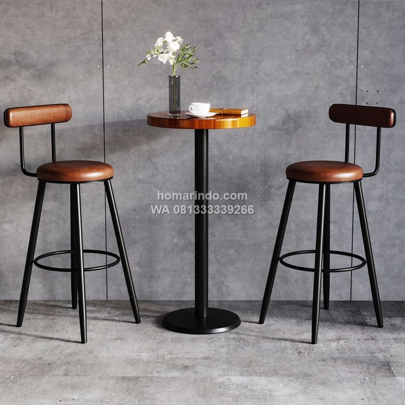 Kursi Bar Stool Besi Desain Industrial