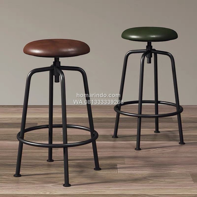 Kursi Mini Bar Bahan Besi Industrial