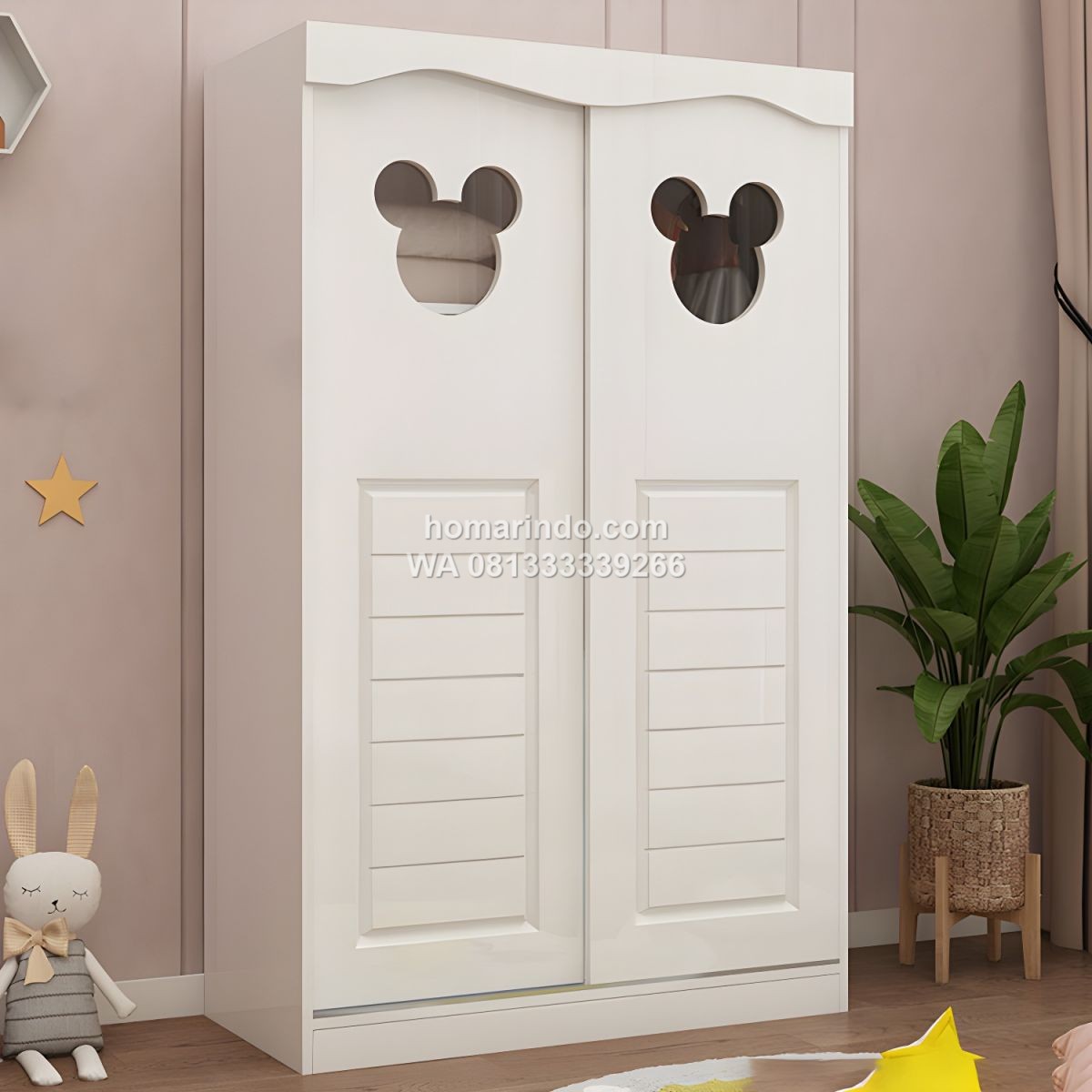 Lemari Pakaian Anak Karakter Minimalis Modern