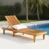 Lounger Kayu Jati Outdoor Minimalis Terbaru