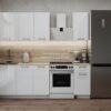 Kitchen Set Dapur City Minimalis Warna Putih 180 cm