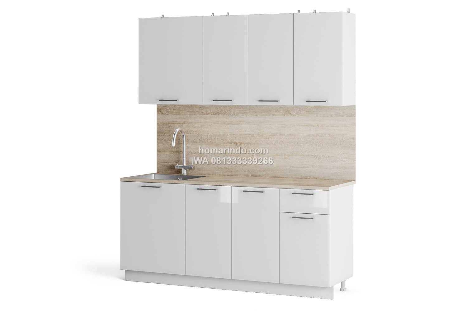 Kitchen Set Dapur City Minimalis Warna Putih 180 cm Kitchen Set Dapur City Minimalis Warna Putih 180 cm