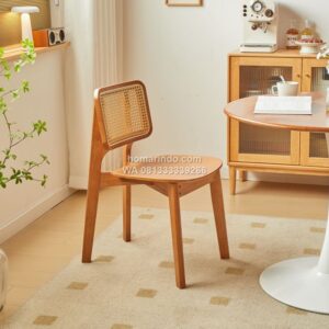 Kursi Cafe Kayu Jati Minimalis Modern Lumina