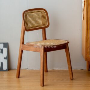 Kursi Cafe Unik Minimalis Kayu Jati Modern
