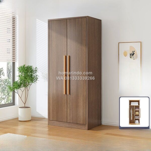 Lemari Baju Anak 2 Pintu Minimalis Modern