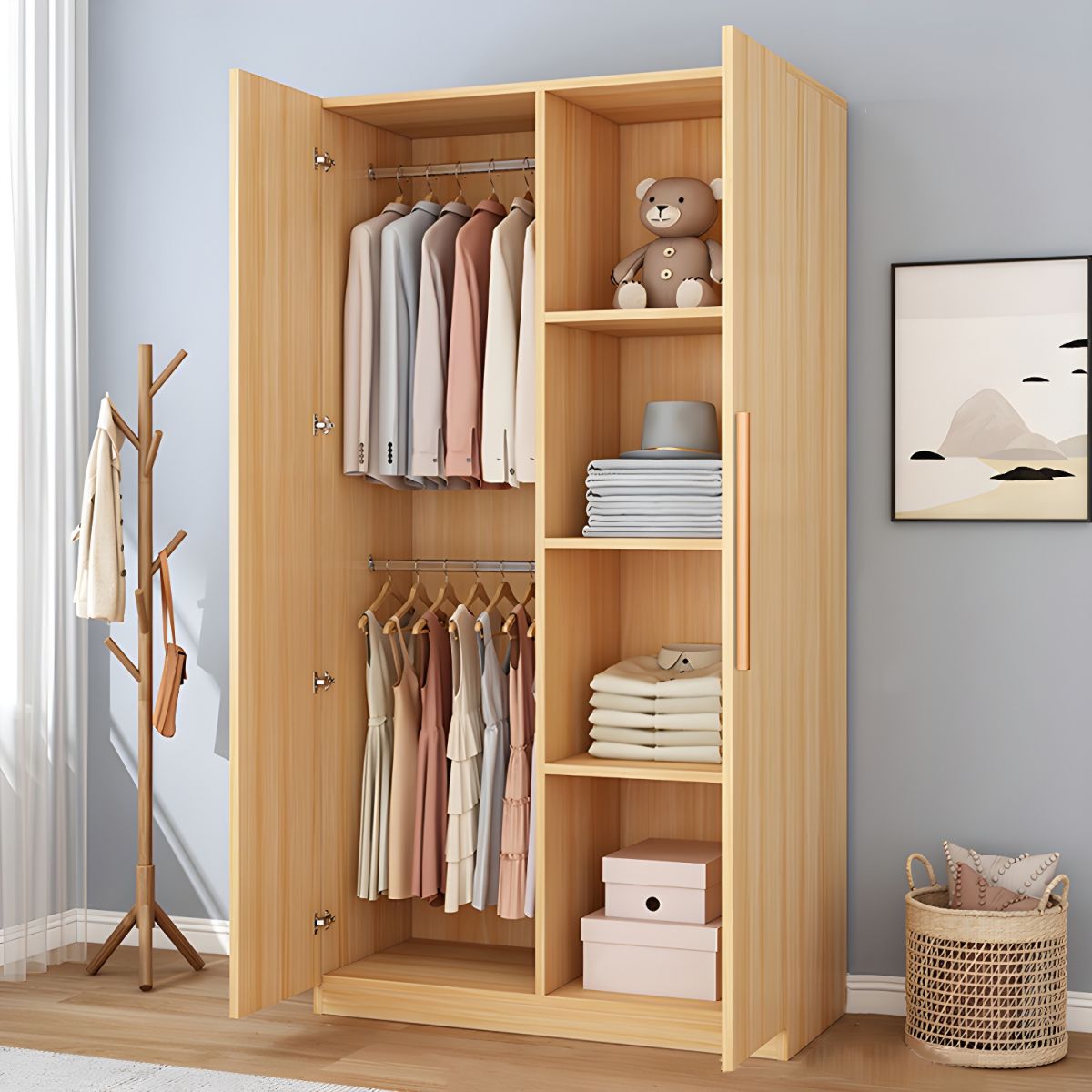 Lemari Pakaian Anak Minimalis 2 Pintu