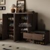 Lemari Sepatu Anti Debu 4 Susun Dengan 3 Pintu 1 Laci