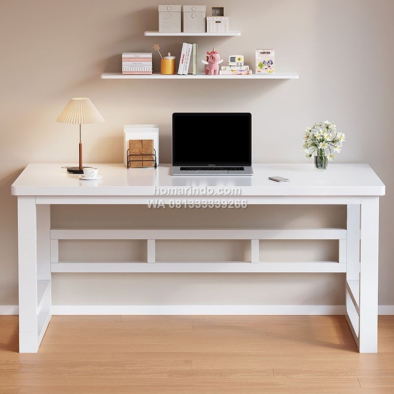 Meja Belajar Minimalis Warna Putih Modern