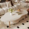 Meja Sofa Minimalis Warna Putih 1 Rak