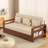 Sofa Bed Dengan Laci Penyimpanan Kayu Jati Minimalis