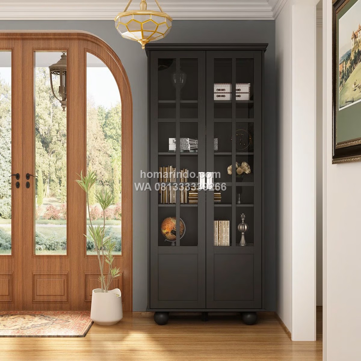 Lemari Hias Minimalis Ruang Tamu 2 Pintu