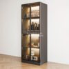 Lemari Pajangan Kaca Minimalis 2 Pintu