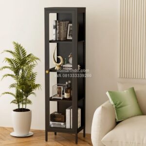 Lemari Pajangan Kecil Minimalis Warna Hitam