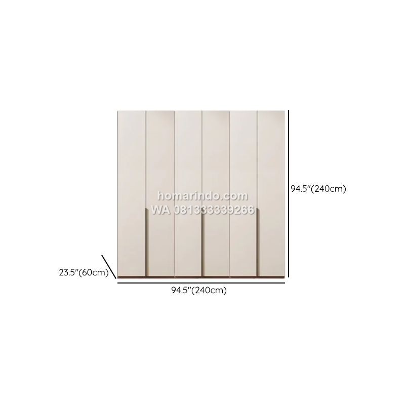 Lemari Pakaian 6 Pintu Minimalis Modern