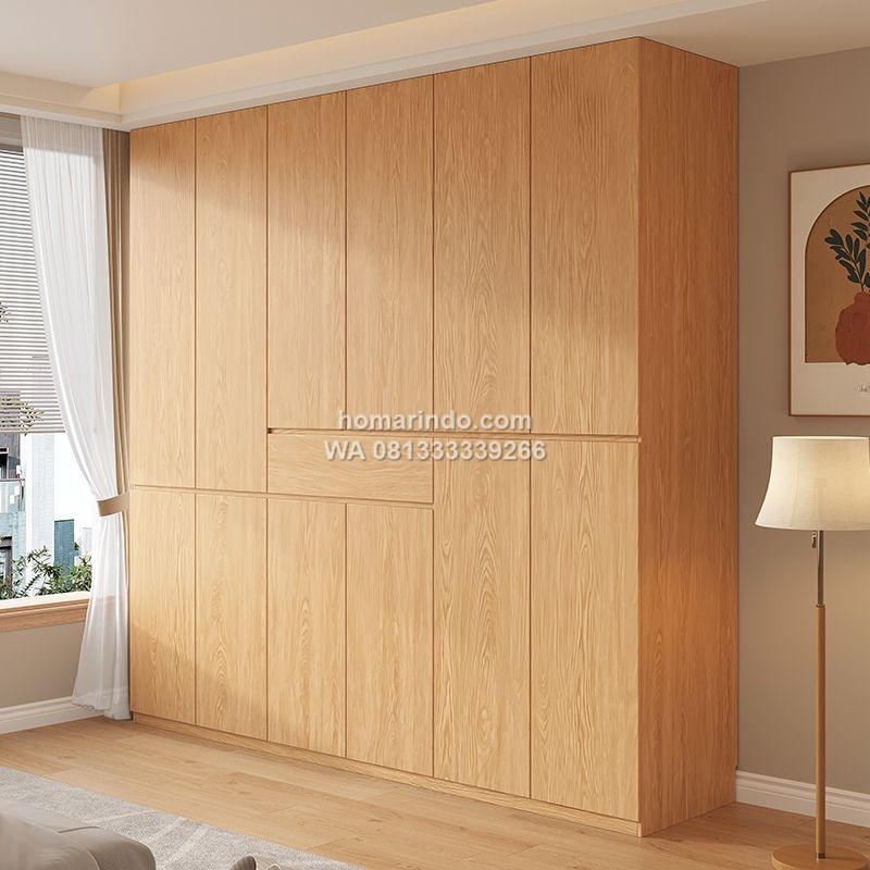 Lemari Pakaian Besar 6 Pintu Minimalis Modern