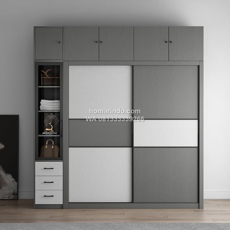 Lemari Pakaian Serbaguna Pintu Sliding Minimalis Lemari Pakaian Serbaguna Pintu Sliding Minimalis
