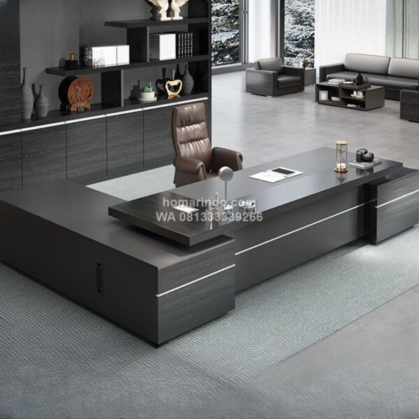 Meja Direktur Eksekutif Minimalis Modern L Shape