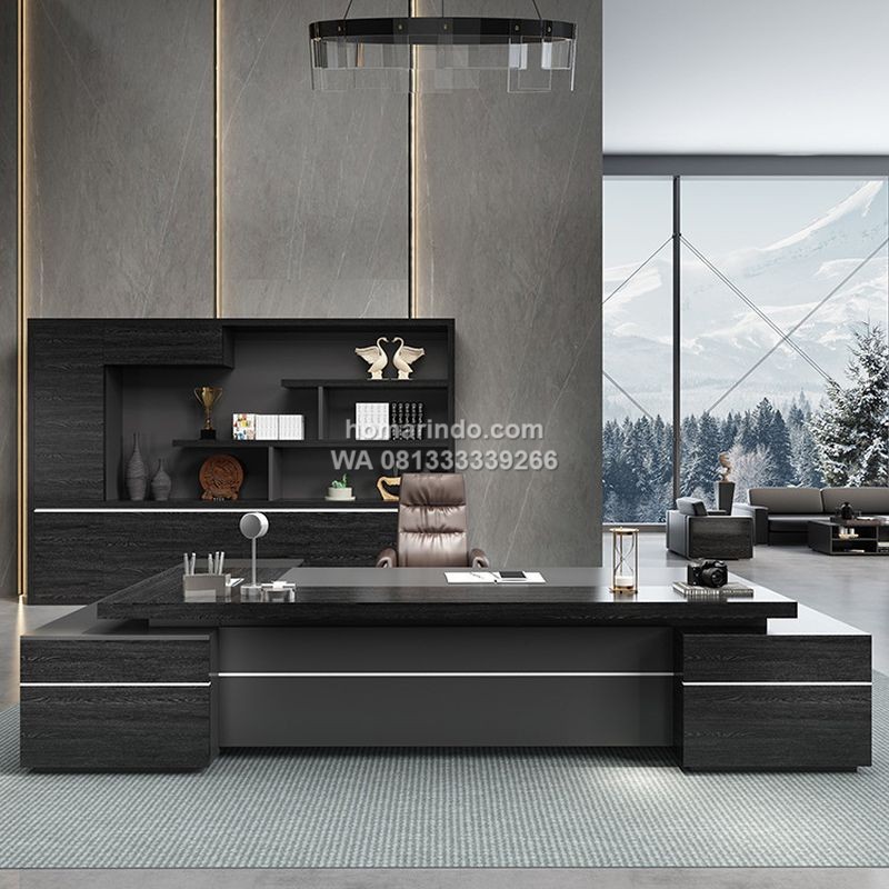Meja Direktur Eksekutif Minimalis Modern L Shape