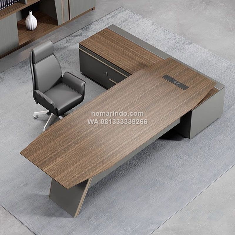 Meja Kantor Eksekutif Minimalis L Shape