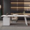 Meja Kerja Kantor Minimalis Modern Warna Putih