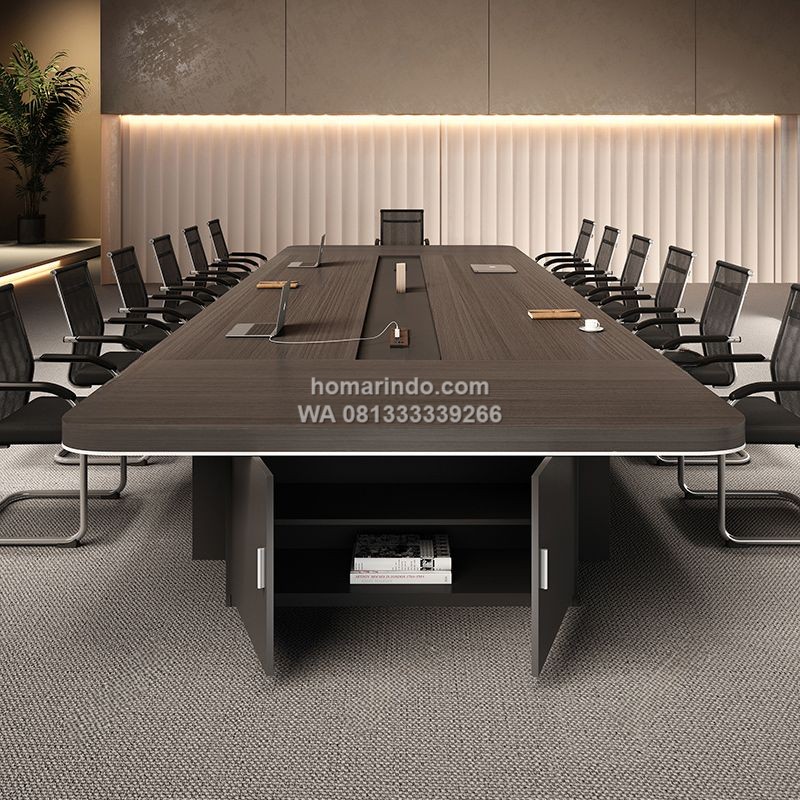 Meja Meeting Besar Minimalis Modern Warna Coklat Meja Meeting Besar Minimalis Modern Warna Coklat