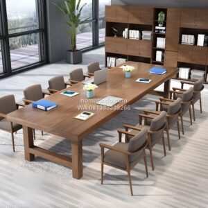 Meja Meeting Minimalis Dengan 10 Kursi
