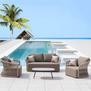 Sofa Conversation Outdoor Anyaman Tali Rope Berkualitas